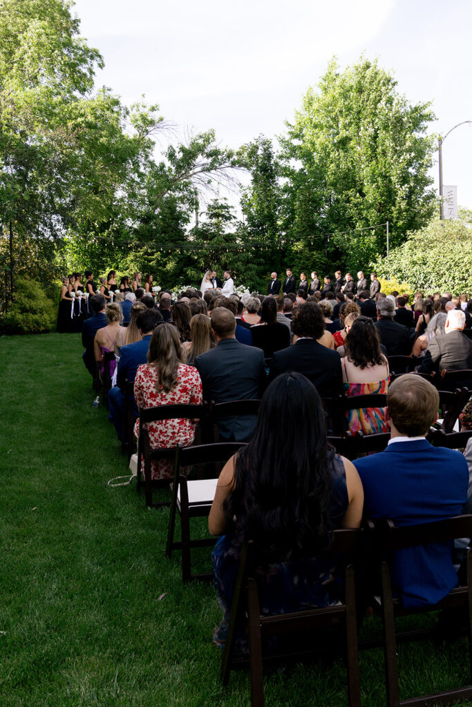 guests at the wedding ceremony