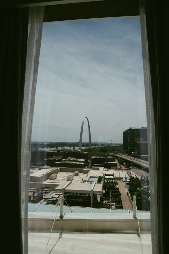 Beautiful views from the bridal suite