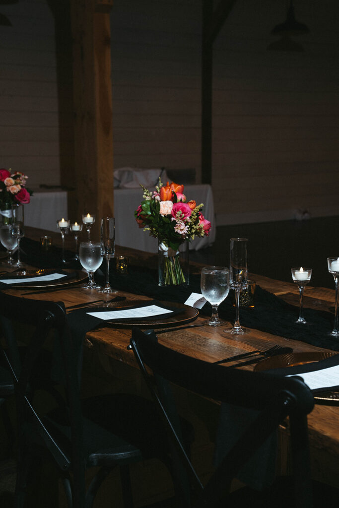 wedding reception details