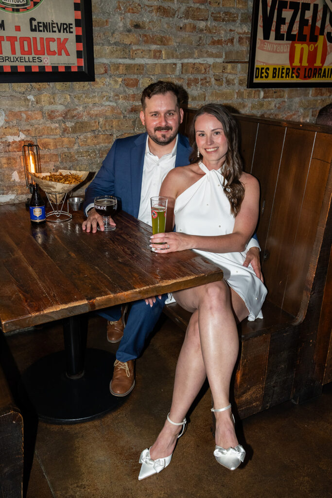 couple posing for the camera during their session