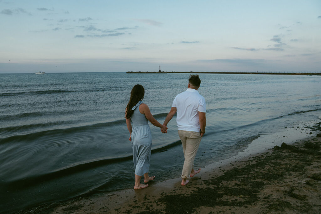 cute couple at their dream engagement photos