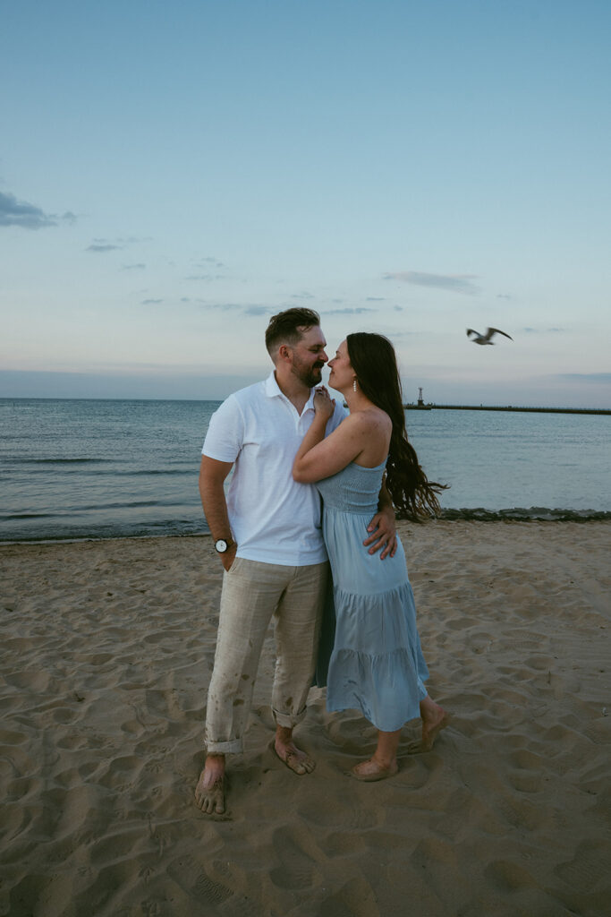Golden hour engagement photos