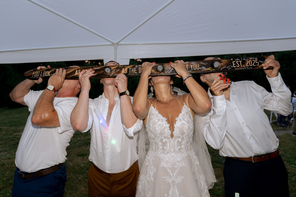 Fun wedding reception party