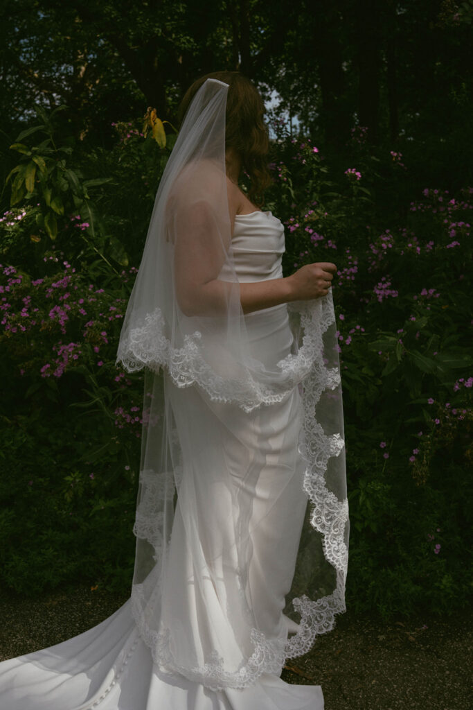 cute picture of the bride before her ceremony