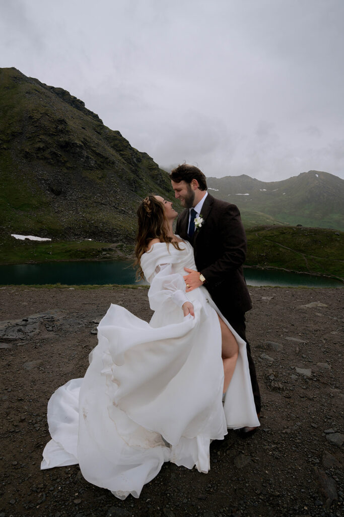 Nate & Keil’s Romantic Hatcher’s Pass Wedding with Misty Mountain Views