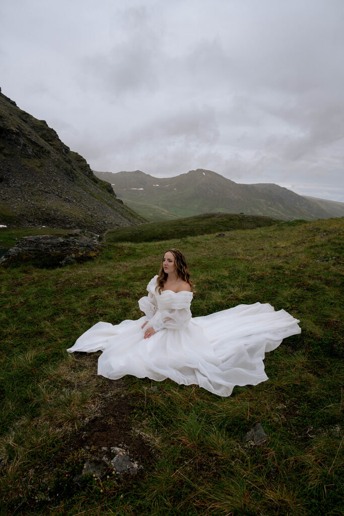 stunning portrait of the bride