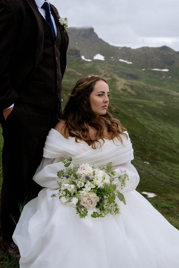 picture of the bride during her bridal portraits 