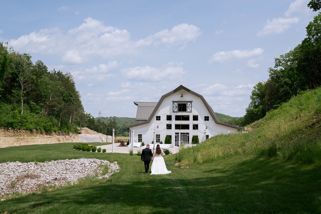bride and groom at their dream st. louis wedding