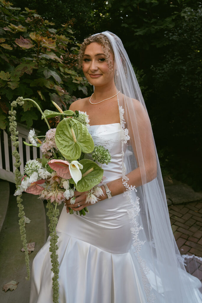 portrait of the bride after her dream ceremony