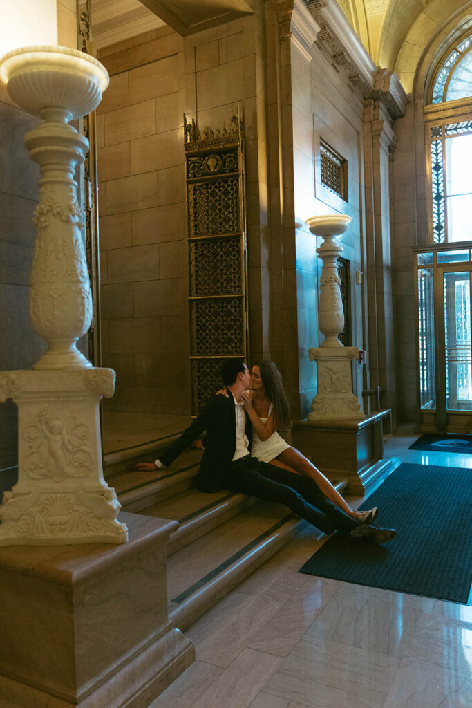 timeless engagement session in st. louis