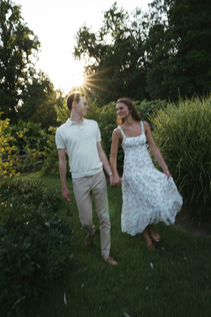 Cinematic Central Library Engagement Photos with Liz & Graylon