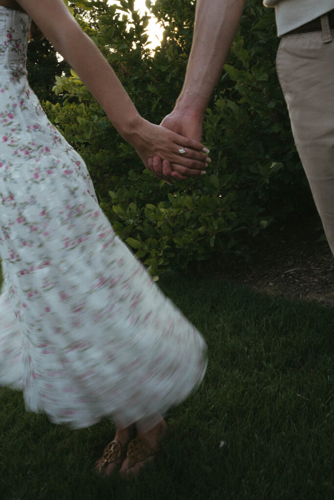 stunning closeup shot of the engagement ring