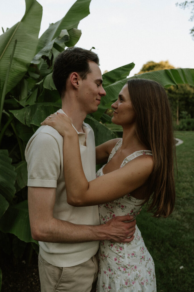 newly engaged couple at their dream photoshoot