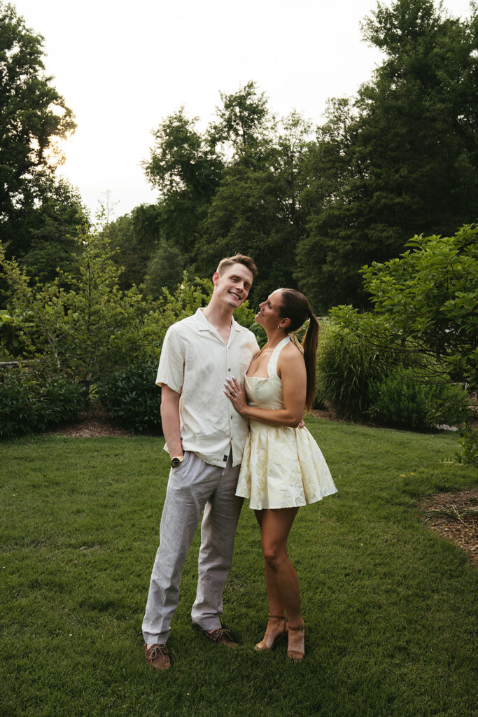 cute golden hour couple session