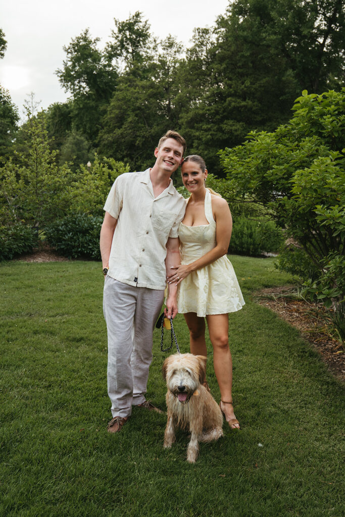 cute outdoor engagement session 