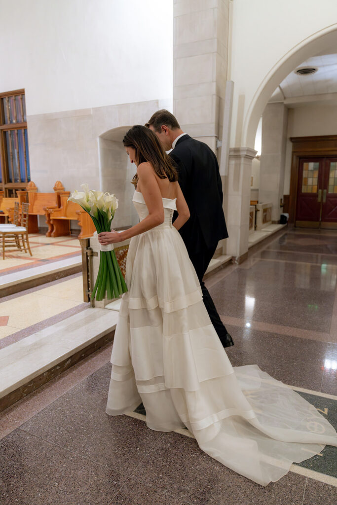bride and groom at their wedding ceremony
