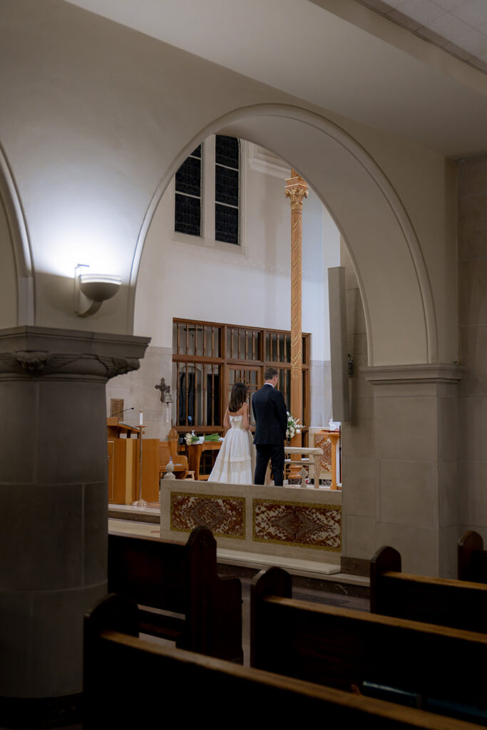 cute couple at their intimate ceremony