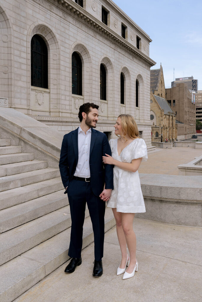 Editorial & Playful: Caitlin & Andrew’s Downtown St. Louis Engagement Session