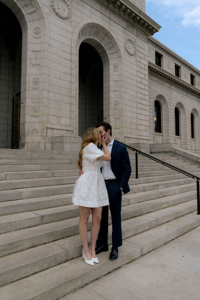 couple holding hands during their session