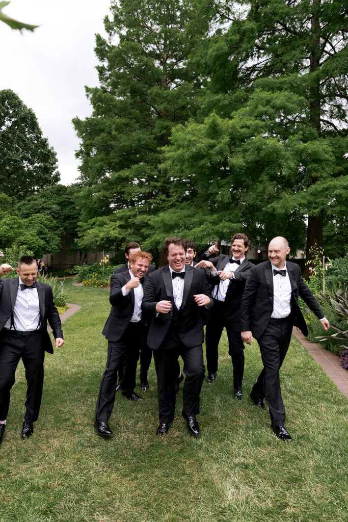 Picture of the groom and his friends