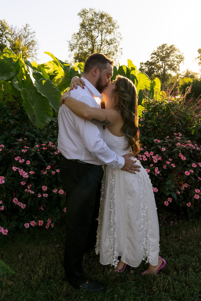 cute picture of the newly engaged couple at their dream photoshoot 