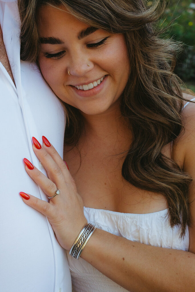 stunning closeup shot of the engagement ring