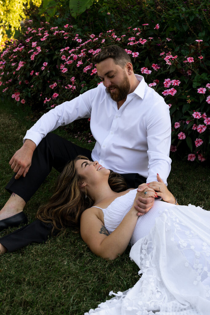 Gabrielle & Eli’s St. Louis Engagement Session at Tower Grove Park and Up-Down Bar