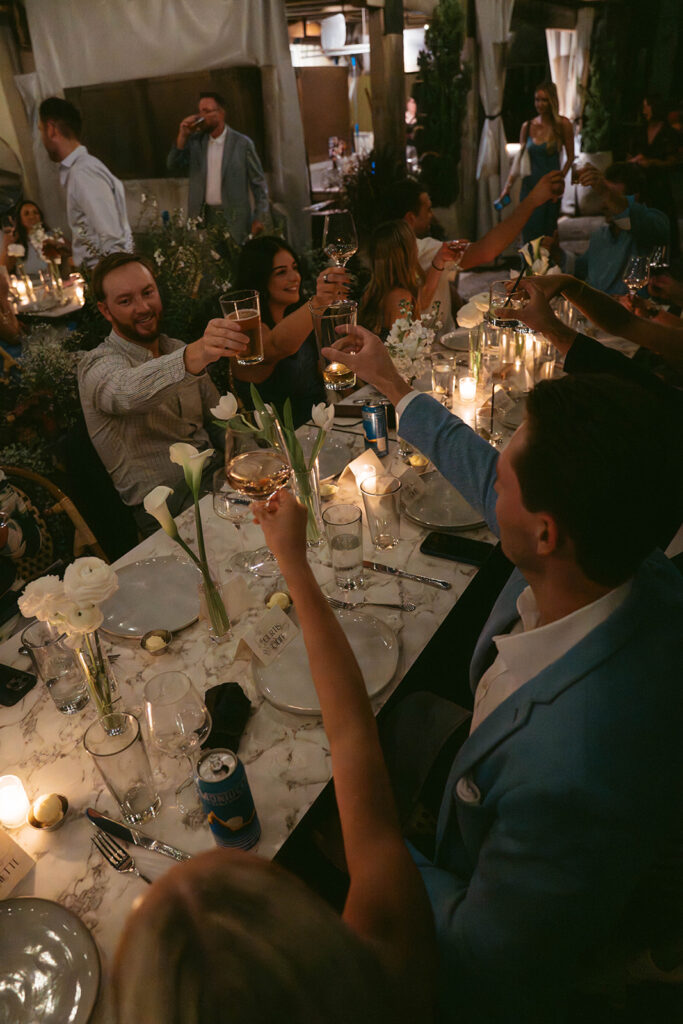 elegant and timeless rehearsal dinner