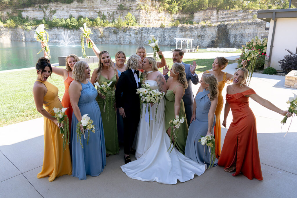 A Colorful LGBTQ St. Louis Wedding at Sunset Bluffs: Hannah & Kayla’s Modern Celebration