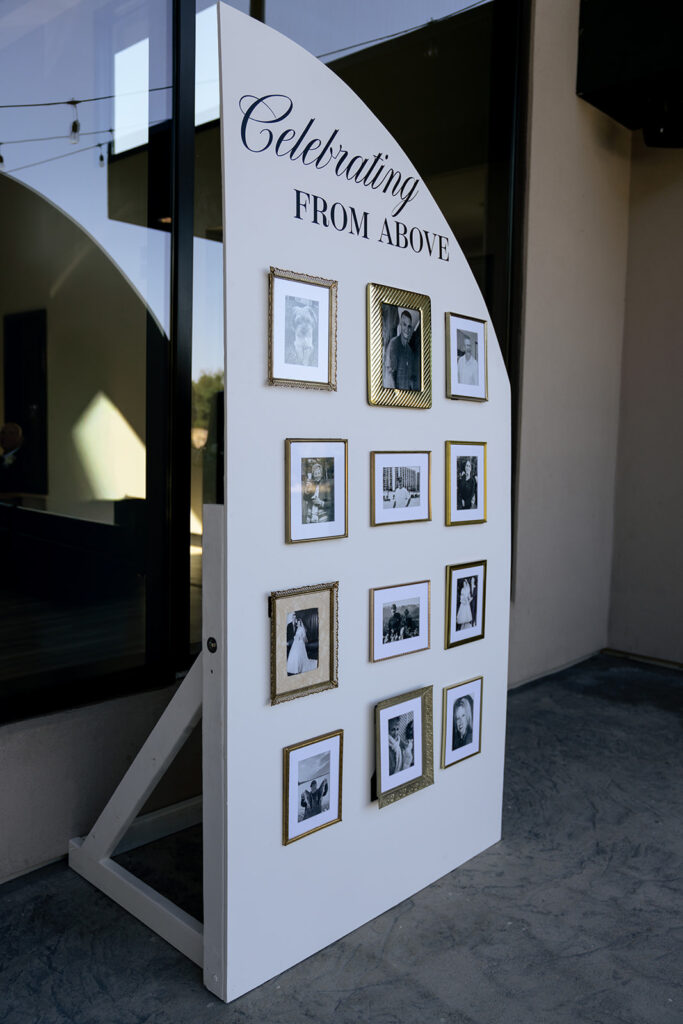 beautiful details at the wedding reception