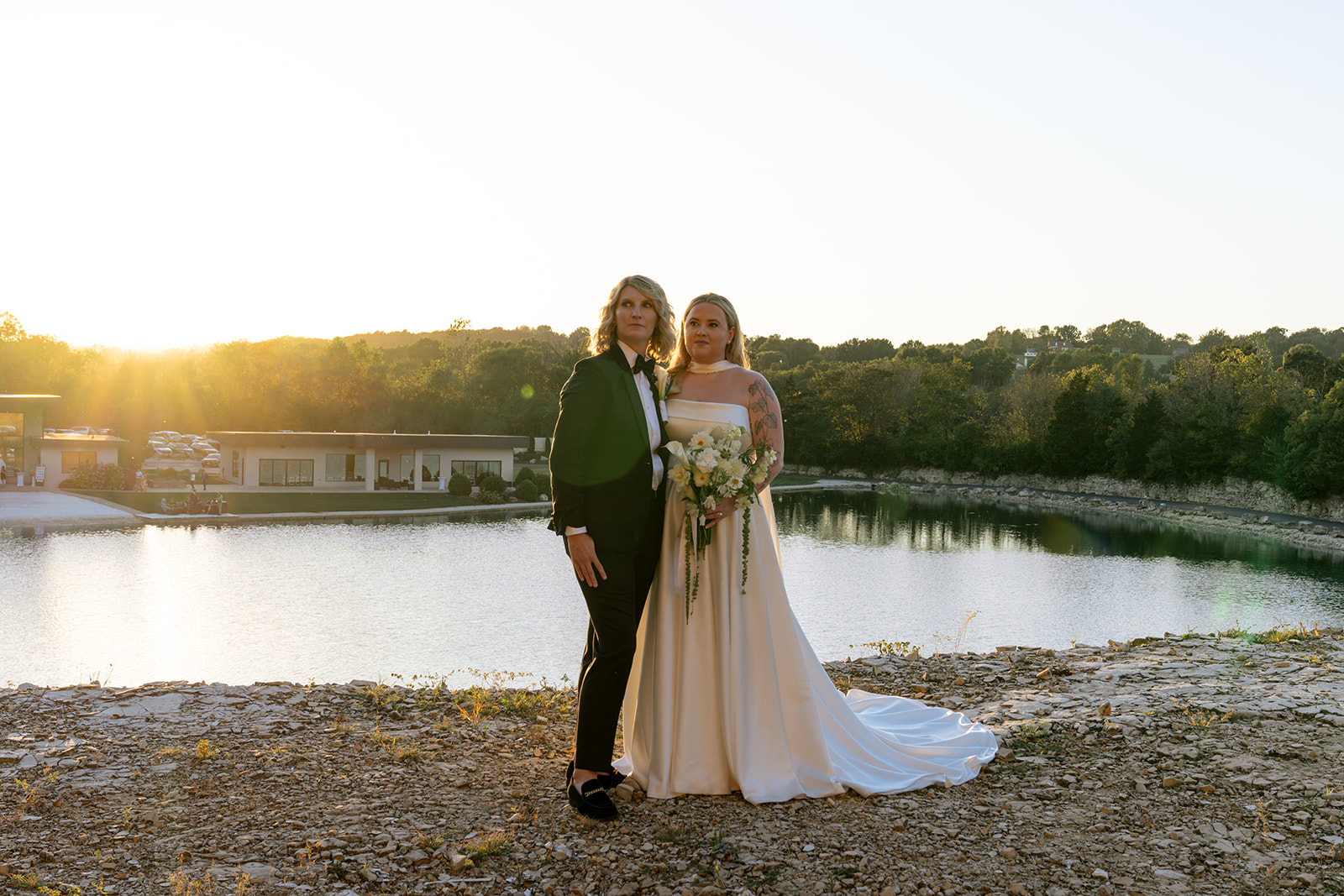 A Colorful LGBTQ St. Louis Wedding at Sunset Bluffs: Hannah & Kayla’s Modern Celebration