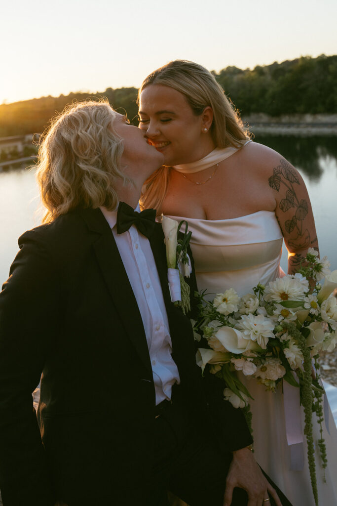A Colorful LGBTQ St. Louis Wedding at Sunset Bluffs: Hannah & Kayla’s Modern Celebration