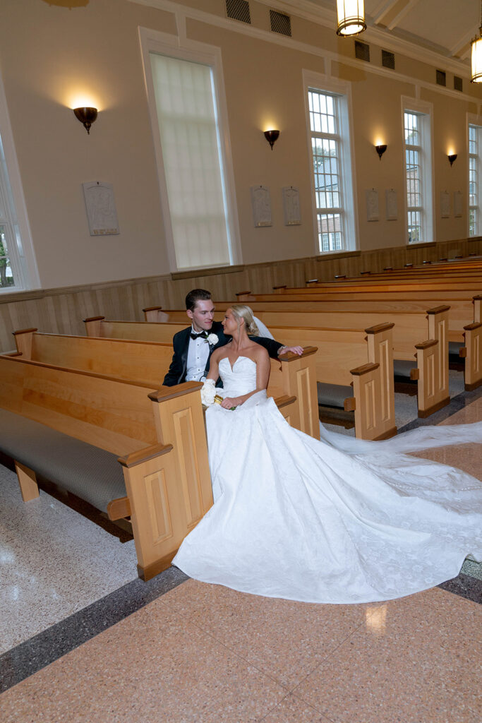 bridal portraits after the wedding ceremony