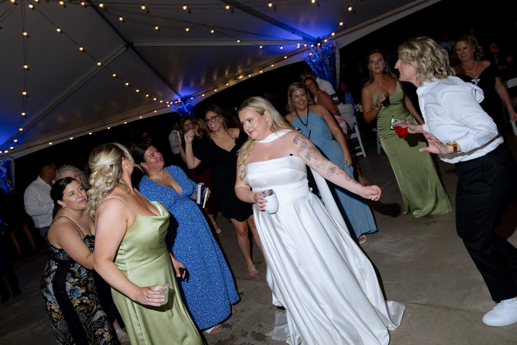 cute couple at their dream wedding reception party