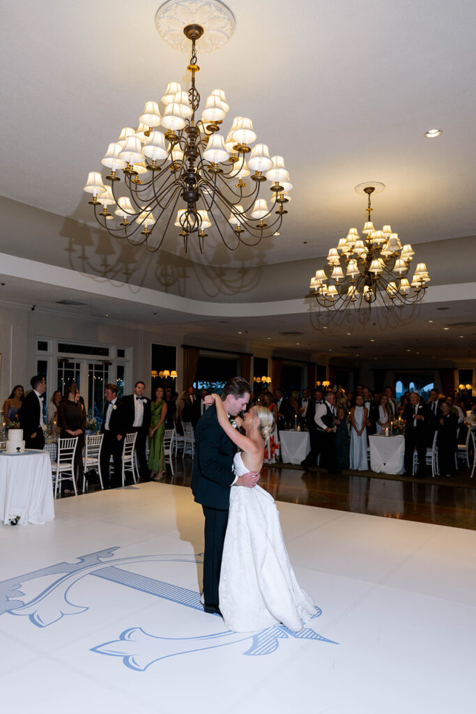 newlyweds first dance at their reception