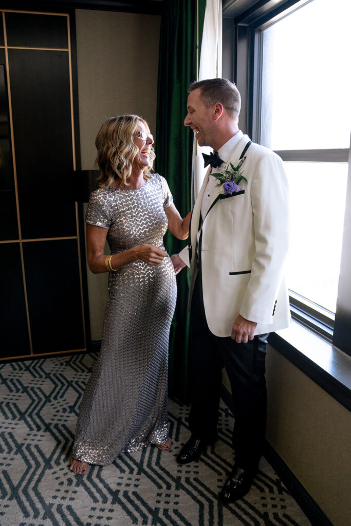 groom before heading to the ceremony