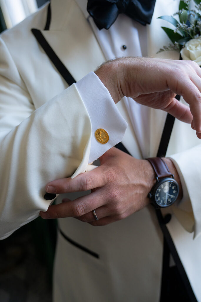 groom at his dream elegant st. louis wedding
