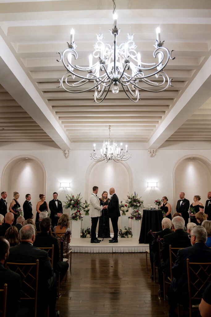 cute picture of the couple at their intimate wedding ceremony