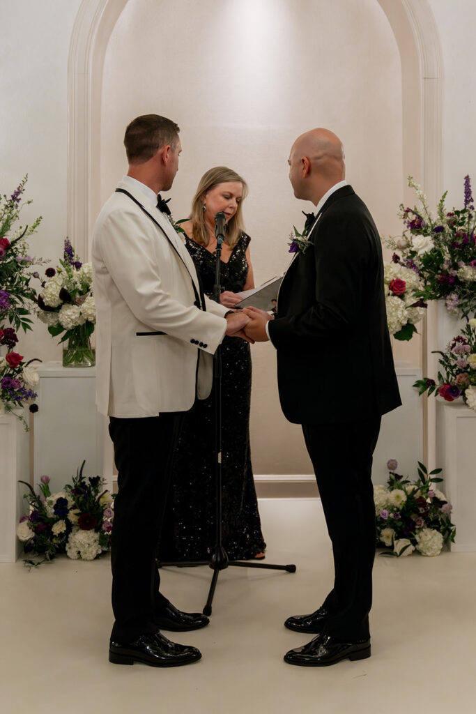 cute picture of the couple at their dream ceremony