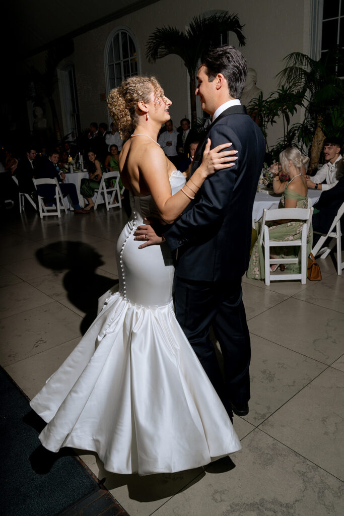 cute couple at their dream wedding reception