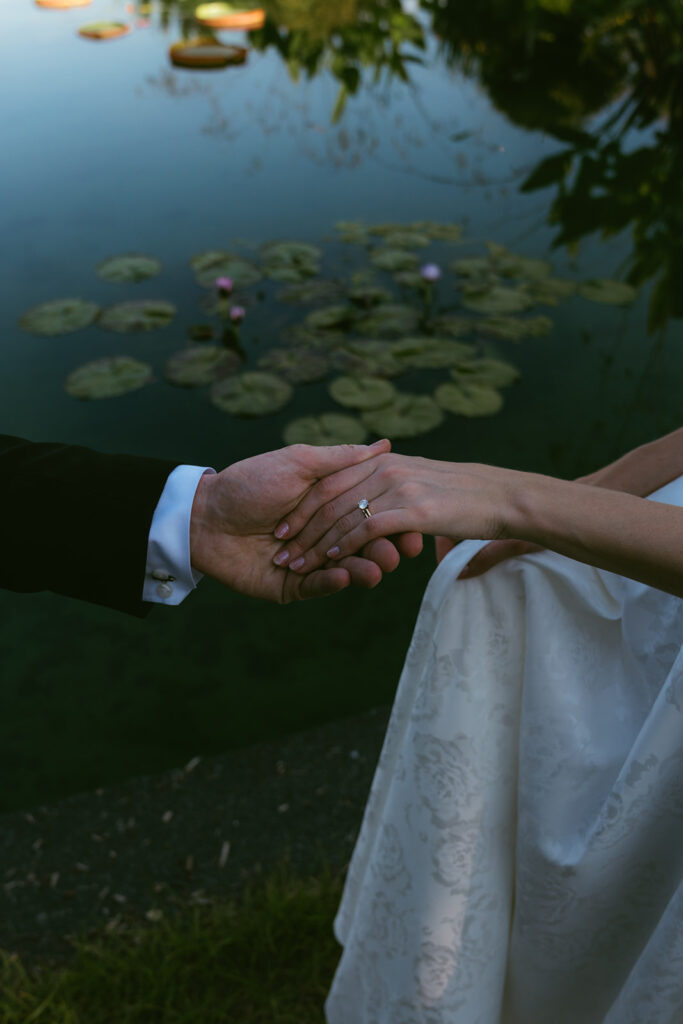 stunning closeup picture of the newlyweds