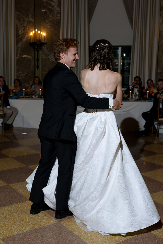 newlyweds first dance at their reception