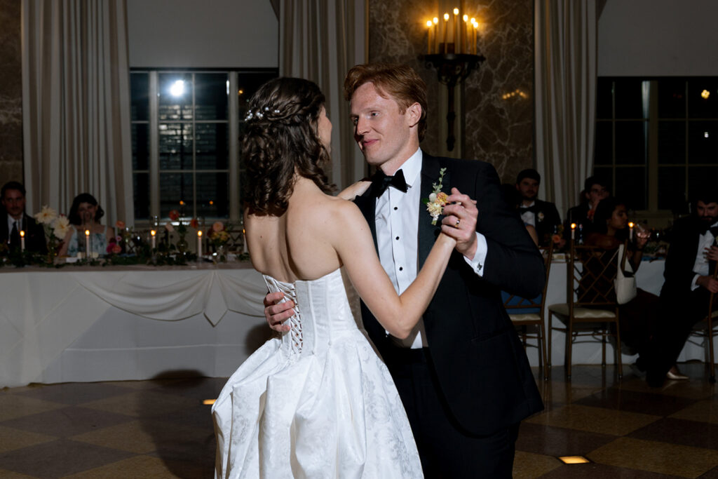 couple dancing at their dream wedding reception party