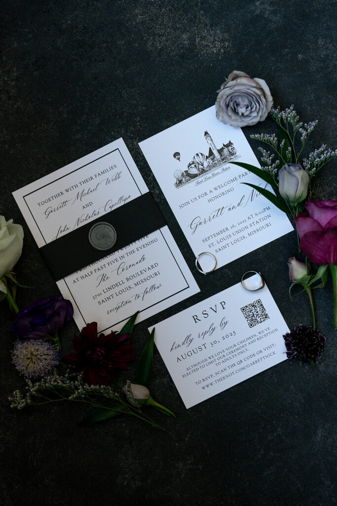 elegant wedding details