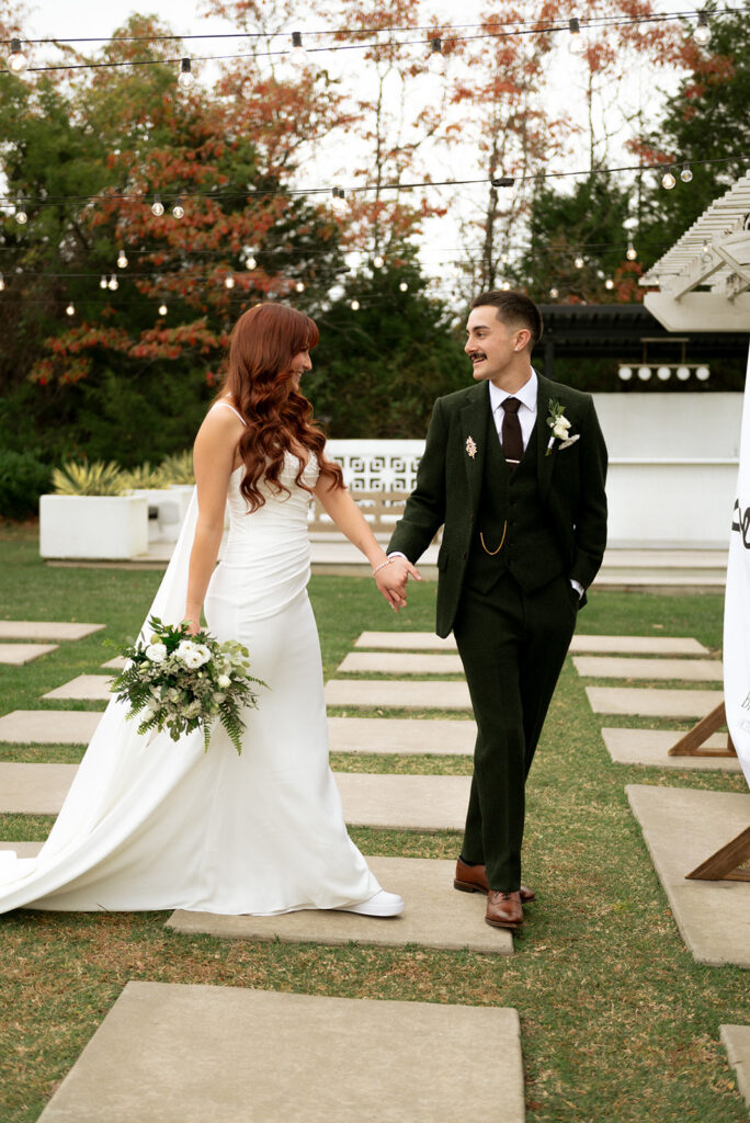 A Moody Fall Wedding at Greenhouse Two Rivers with a Cinematic Film Vibe