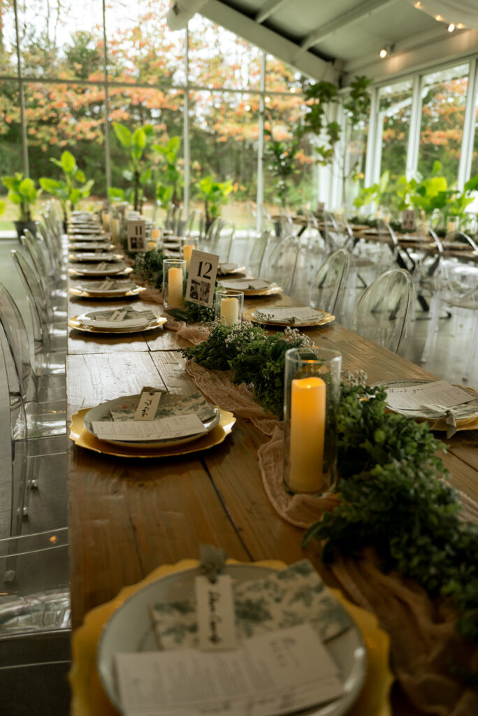 elegant wedding reception decor