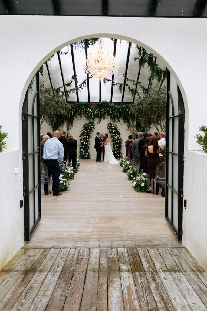 beautiful intimate wedding ceremony