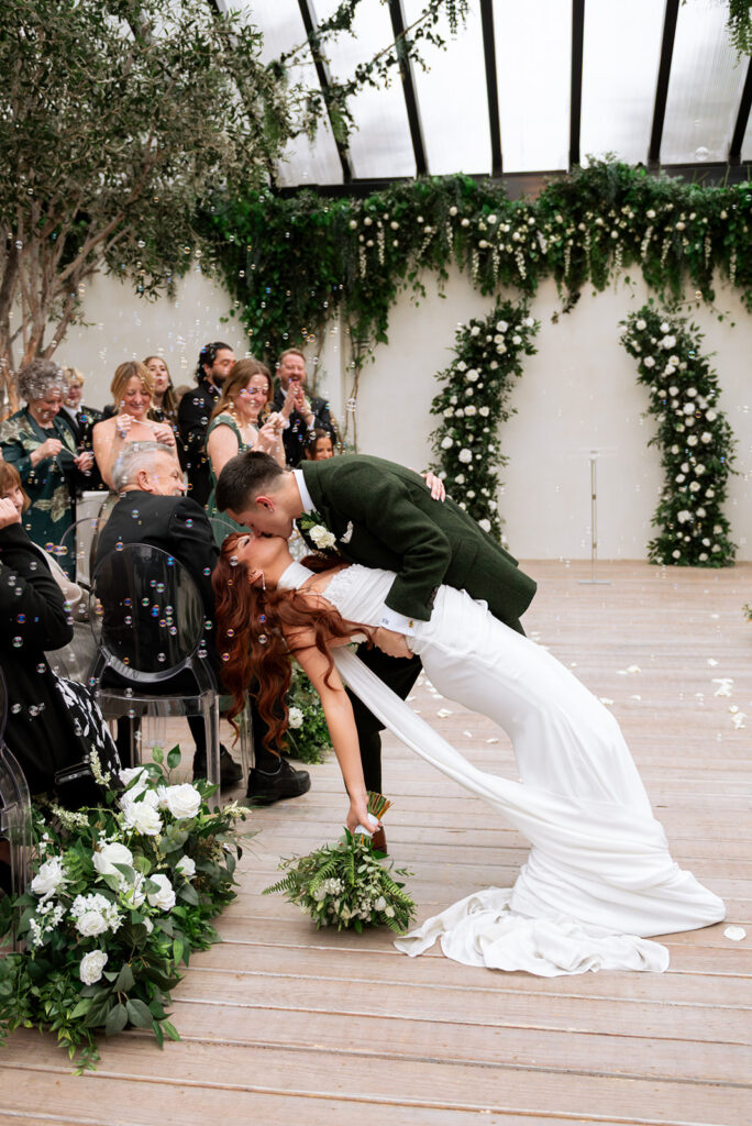 A Moody Fall Wedding at Greenhouse Two Rivers with a Cinematic Film Vibe