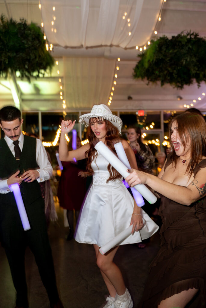 fun wedding reception party