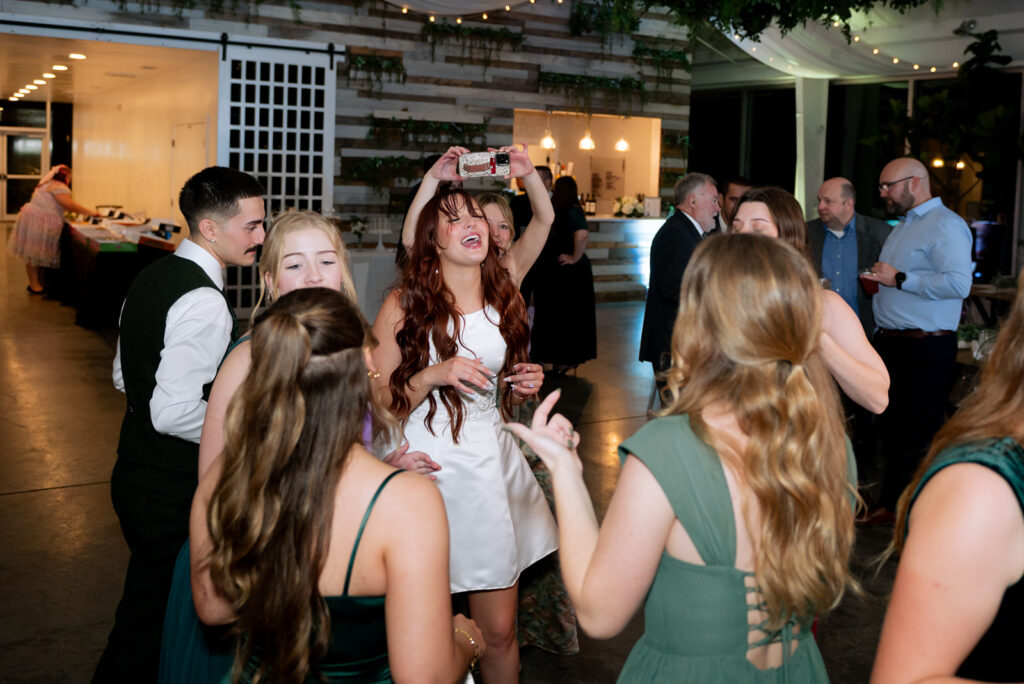 fun wedding reception party